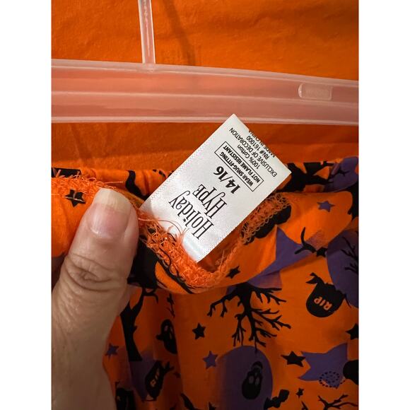 Holiday Hype Unisex Children 2 Pcs Graphic Halloween Print Pajamas 14/16 NWT - Picture 9 of 9